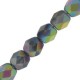 Czech Fire polished faceted glass beads 4mm Crystal vitrail full matted